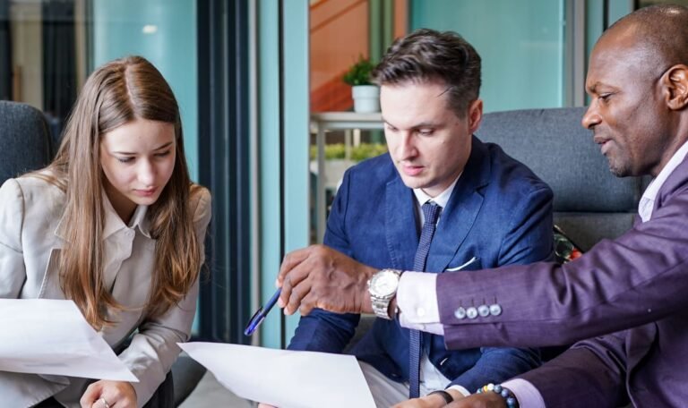 Start-up office meeting and brainstorming