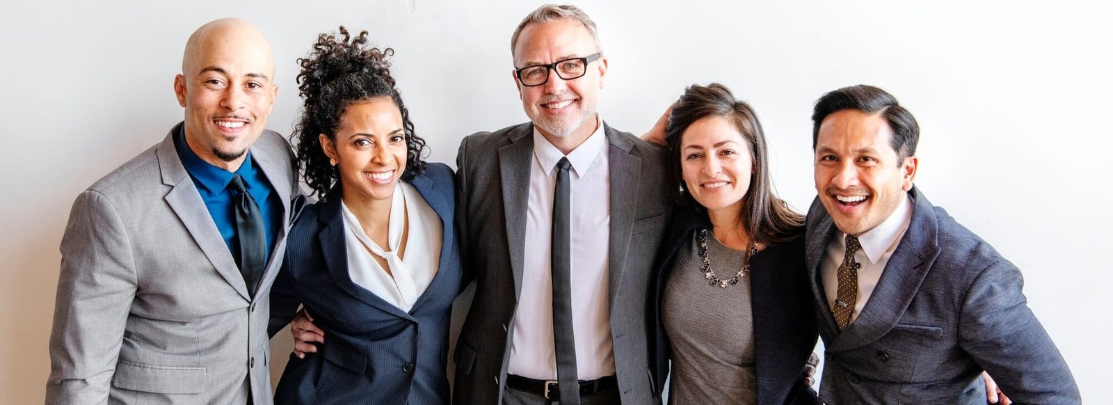 Successful corporate business team