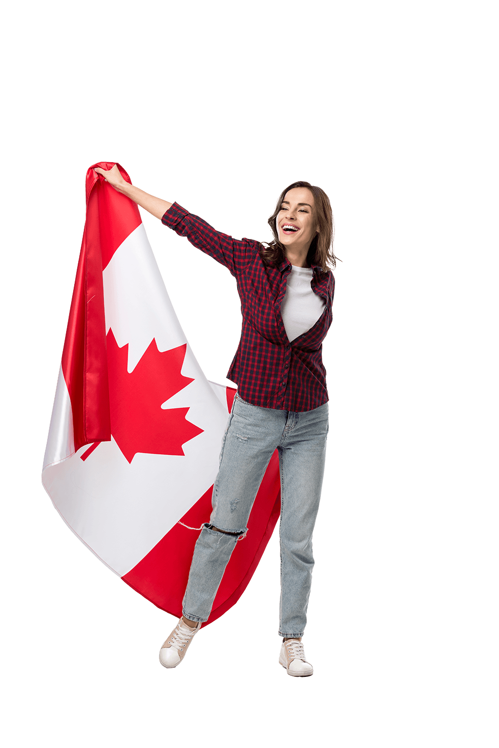 Girl with Canada Flag